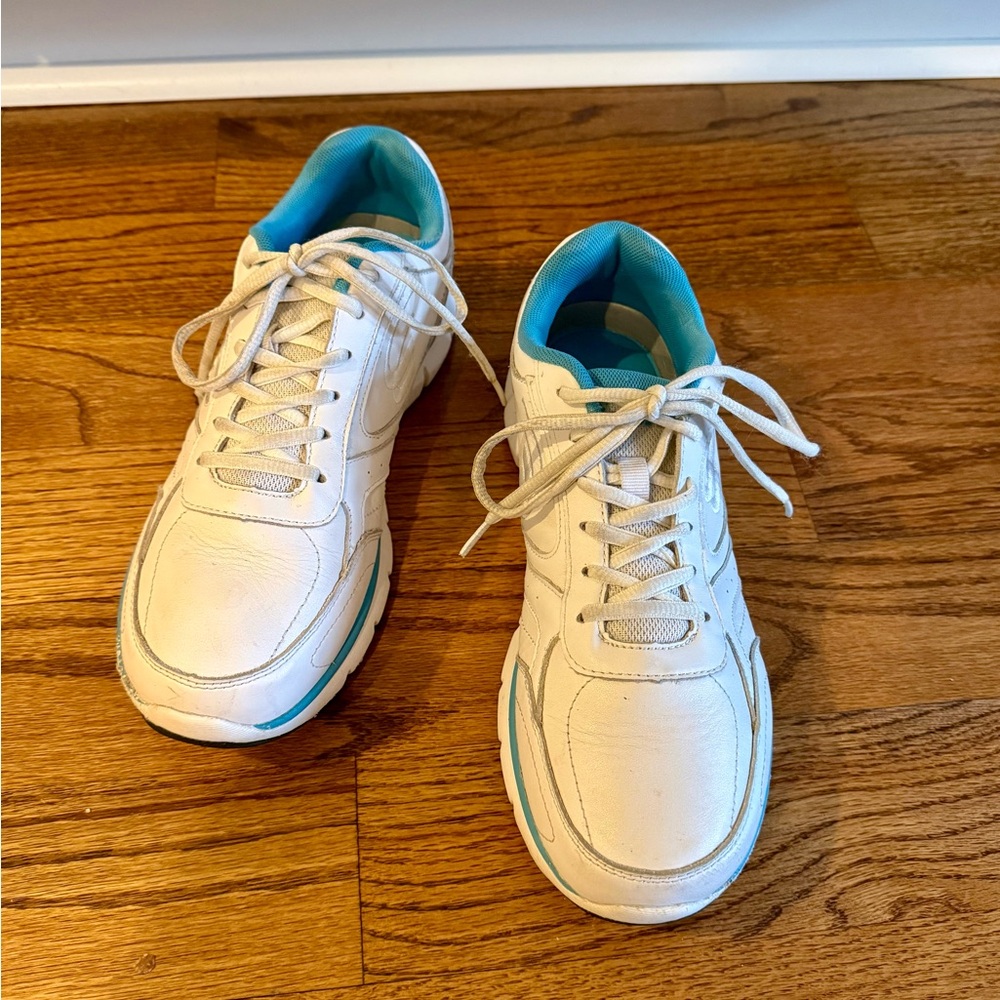 Men’s Spira Classic Walker Shoes, White and Teal, 9